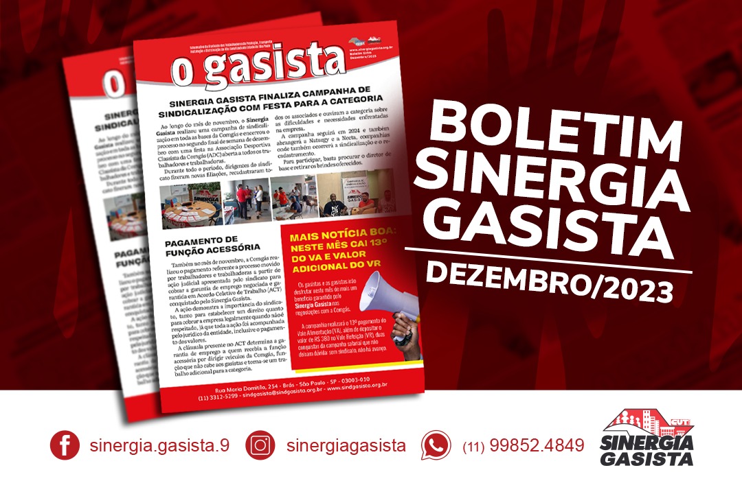 O Gasista fecha ano com muitas conquistas para a categoria