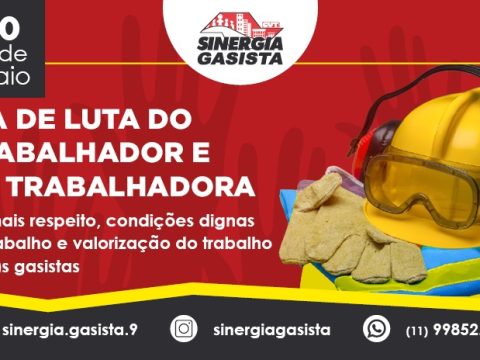 1º de Maio é Dia do trabalhador e da trabalhadora