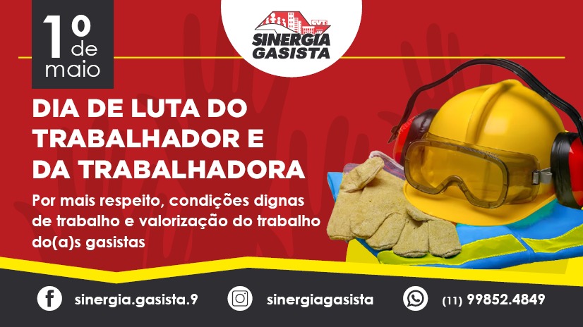 1º de Maio é Dia do trabalhador e da trabalhadora