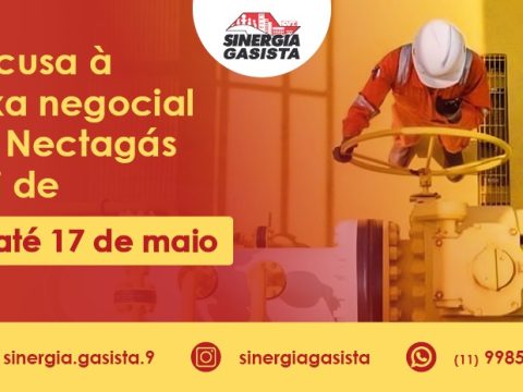 Sinergia Gasista informa: prazo de recusa à taxa negocial na Nectagás vai até dia 17