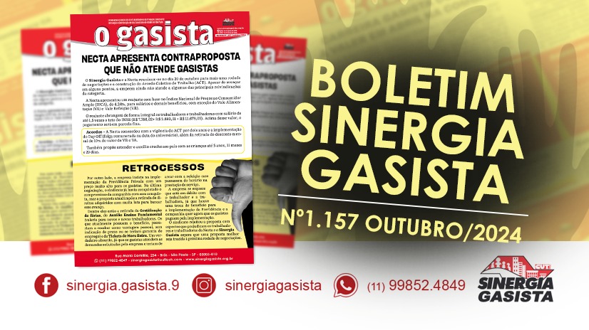 Proposta da Necta não atende reivindicações dos gasistas