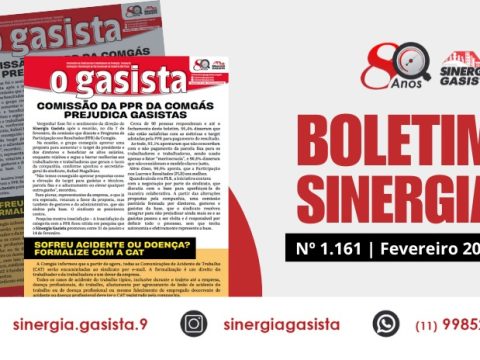 Boletim O Gasista está no ar com notícias sobre a PPR na Comgás, CAT e os casos de violência contra a categoria