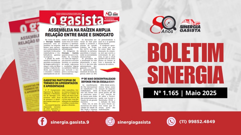 Nova edição de O Gasista faz balanço de assembleia na Raízen, encontros na Necta e balanço de eventos de maio