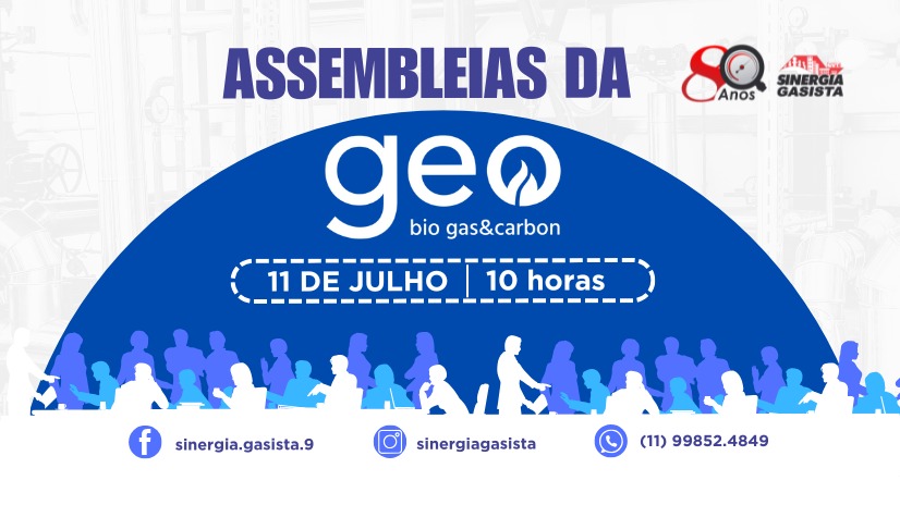 Sinergia Gasista convoca assembleia para avaliar proposta da Cri Geo Biogás