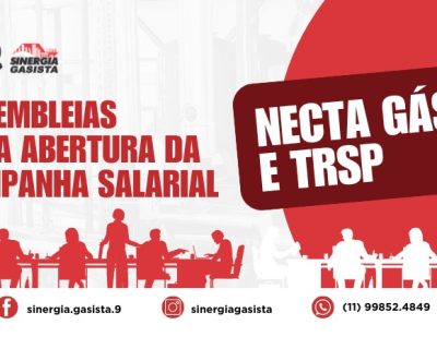 Sinergia Gasista convoca gasistas para assembleias da Necta Gás TRSP