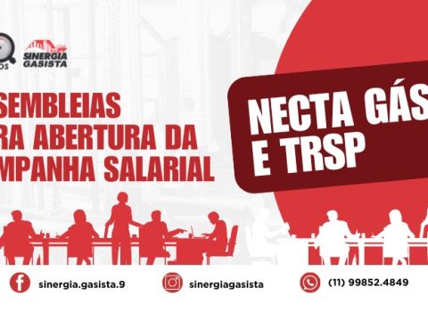 Sinergia Gasista convoca gasistas para assembleias da Necta Gás TRSP