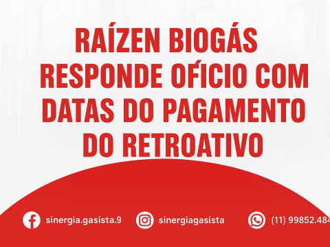Raízen Biogás responde ofício do sindicato e apresenta datas de pagamento dos retroativos