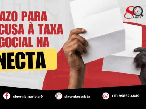 Sinergia Gasista divulga prazo de recusa à taxa negocial na Necta