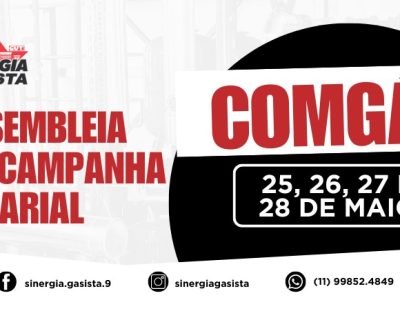 Campanha salarial: Sinergia Gasista convoca assembleias para discutir reivindicações