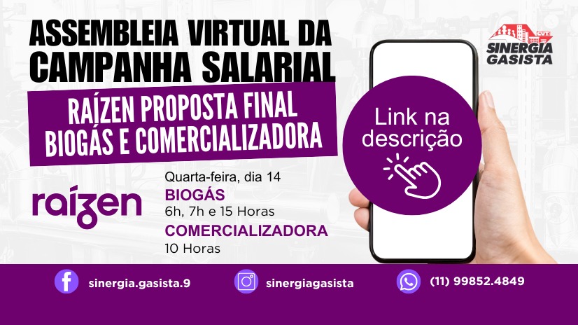 Quarta-feira (14) tem assembleia para discutir proposta final da Raízen