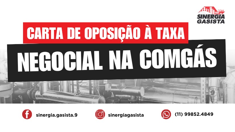 Sindicato divulga prazo de recusa para contribuição negocial na Comgás a não associados(as)